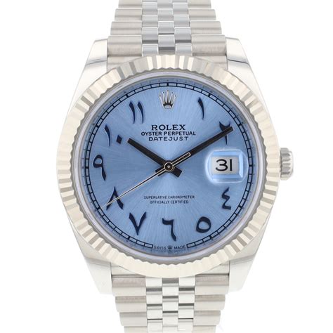 rolex datejust ice blue dial|rolex datejust horloge.